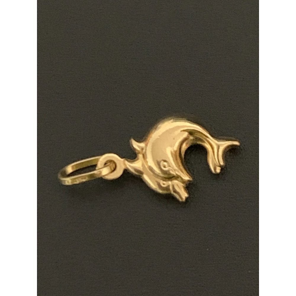 18K Gold Pendant Dolphin 1.24 grams - Picture 6 of 12